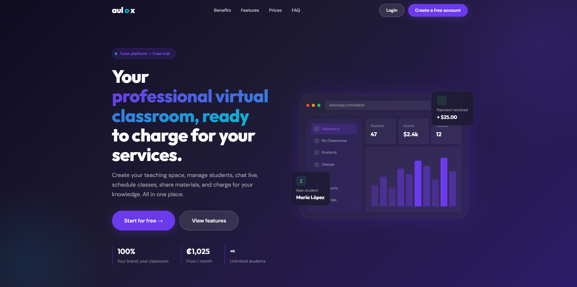 Aulox - Virtual Classroom Platform
