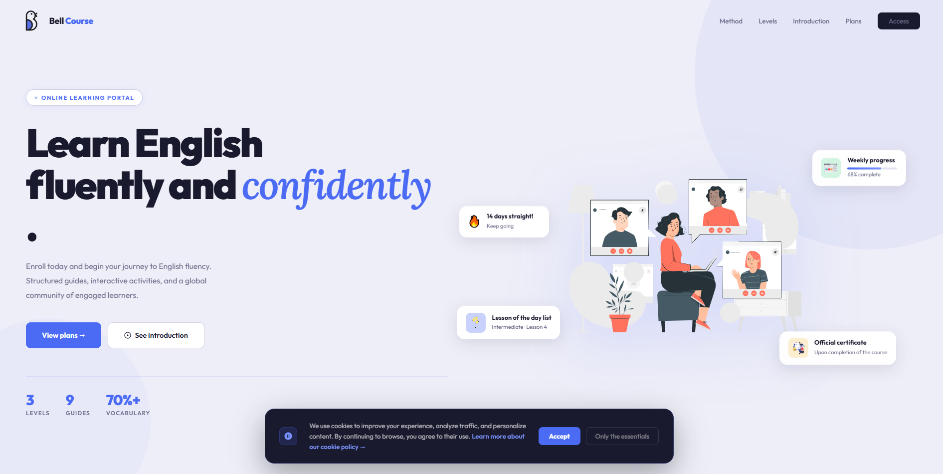Bell Course - English Learning Platform